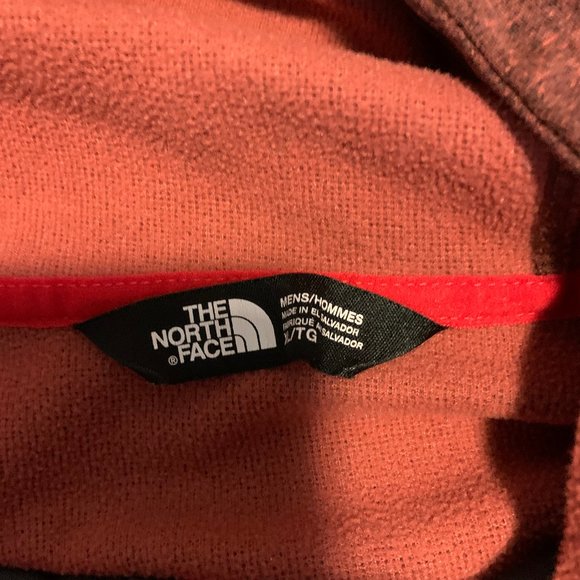 Mens Northface Zip-up Hoodie - Crimson - Picture 2 of 2